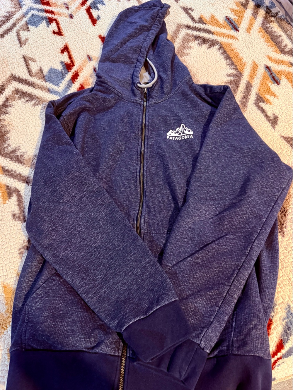 Patagonia Navy Men’s Zip-Up Hoodie